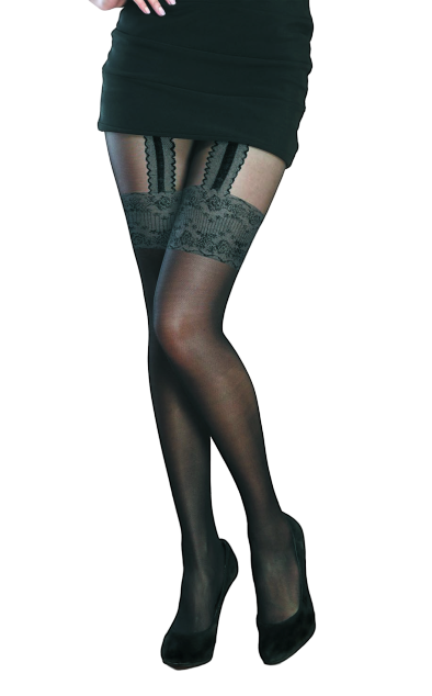 嘟嘟安娜-流行花紋褲襪 網眼平面NO.665-2